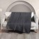 Arya Home Softy Plaid, size 150x200 cm, dark gray color