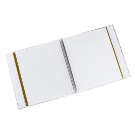Photo album magnetic 20 sheets "silver flowers" to leatherette 5.5x35x33 cm-5