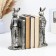 Holder - stand for the books "Stylish Hares" set 2pcs, silver, 27cm
