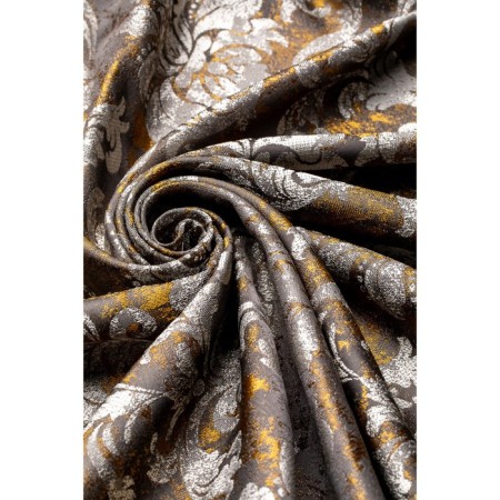 DECOFEST Denver curtains, size 200x270 cm, jacquard, gold color-2
