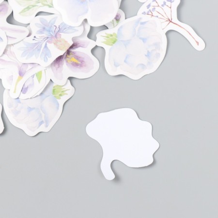 Stickers for creativity "purple flowers" set 46 pcs 4.4x4.4x1.1 cm-2
