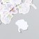 Stickers for creativity "purple flowers" set 46 pcs 4.4x4.4x1.1 cm