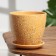 Flower pot "ripples" brown, 1.4 liters