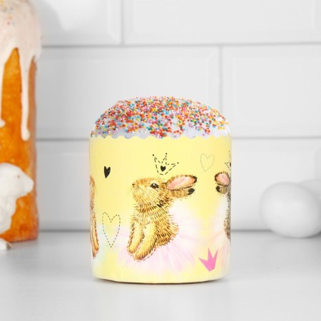 Paper form for cake "Bunnies" 90 x 90 mm, mix-1