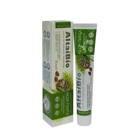 Altaibio toothpaste, "cedar-pichet", for the prevention of periodontal disease, 75 ml