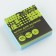 A block of paper for recording is unnecessed, 200 liters. 75x75 mm Prochruk "Black Neon"