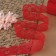 Capricon lace, 40 mm × 10 ± 1 m, red color