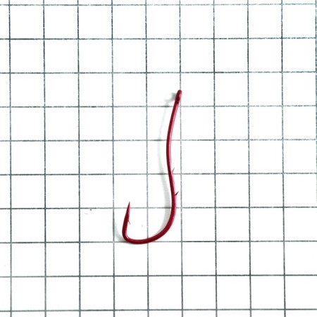 The hook Owner Worm SP-BH Bloody Red No. 10, 8 pcs.-2