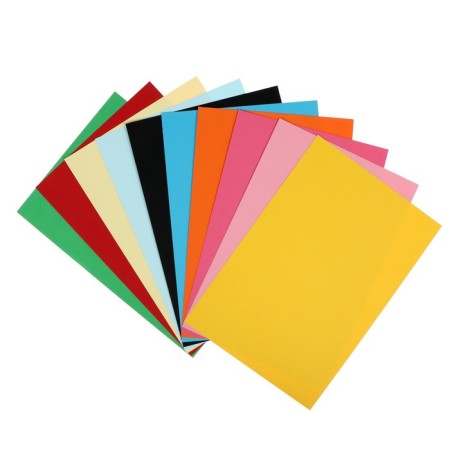 Cardboard of color two -way A4, tinted in the mass, 100 sheets, 10 colors, 220 g/m2-3