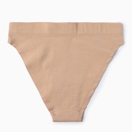 Panties female slips, beige color, size 44 (s)-6