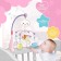 Mobile musical "Magic dreams", sound, light, pink color