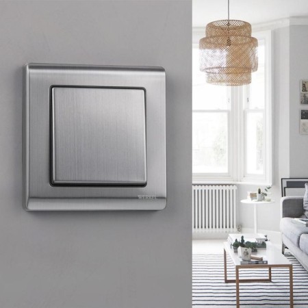 Frame for 1 post WL02-FRAME-01, Nickel color-1