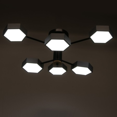 Chandelier 1318/6GR LED 144W 3000-6000K gray 71x65x25 cm Bayerlux-3