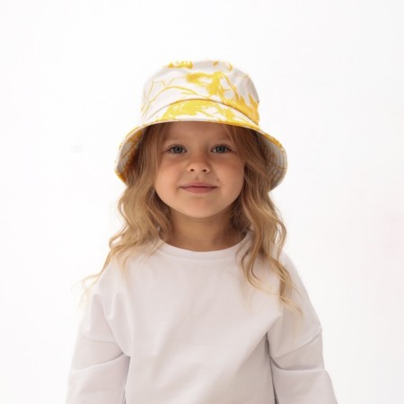 Panama Children's Minaku "Tai-Dai", white/yellow color, rn 54