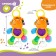 Musical Suspension "Hippo", clockwork, on a crib, stroller, crumb I