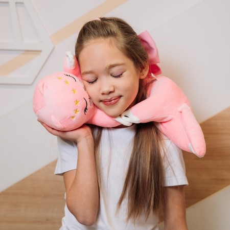 Pillow for traveling soft toy "Cat"-6