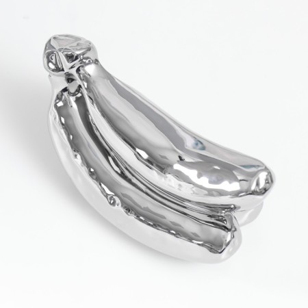 Souvenir Ceramics "Bueau of bananas" silver 9x17x7.5 cm-5