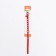 A collar with round rhinestones, 28 x 1 cm, Osh 21-25 cm, arts. The skin, red