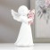 Polystone souvenir "Snowty angel-girl with roses" mix 12.5x7.5x7 cm