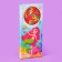 Caramel candy curly Sweet Ness is a large disk with a bow, the taste of cherry color 100 g