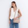 Cross-Bodi Bag on a zipper, beige color