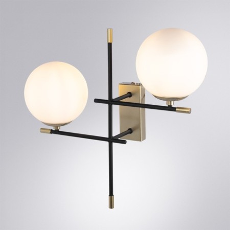 Bra Arte Lamp Arkab A22225AP-2BK, E14, 2x40 W, 20x44x43 cm, black-2