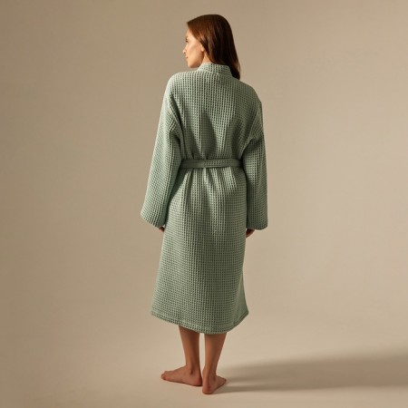 Welfare Women's bathrobe SL Home: BOHO "Azzura", size M, 100% cotton, 280 g/m2-5