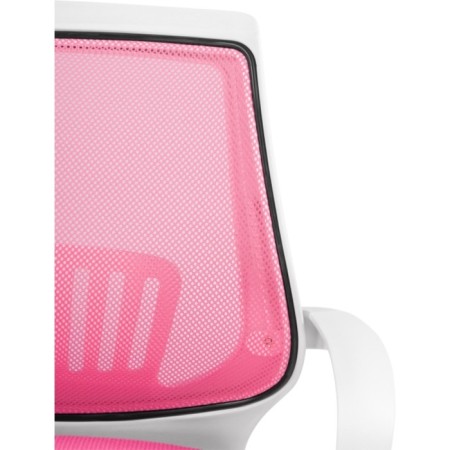 Children's armchair Ergoplus metal/fabric, chrome/pink 61x55x84 cm-6