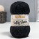 Yarn 70% acrylic, 30% silk "Softy Shine" 50 g 85 m color 44 Black night