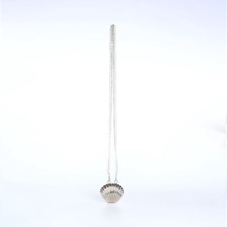 Female bag on a magnet, silver color