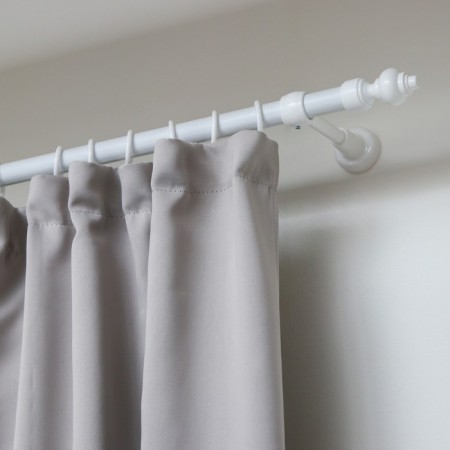 Metal wall cornice is single -row, width 200 cm, white color-9