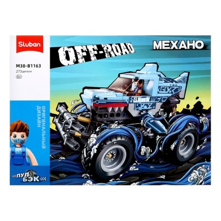 Designer SUV "Bigfoot" Sluban Mechano, Inertia, 273 details, 6+-5