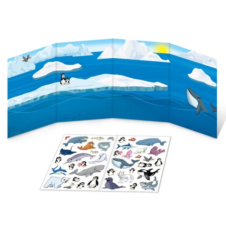 Reusable stickers "who lives at the pole"-4