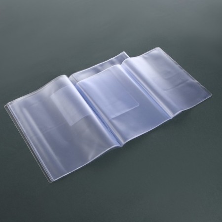 PVC liner (A5) for family documents, 3 sets, transparent color-4