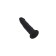Anal phallimitator A-Toys Arkn, silicone, black color, 14 cm