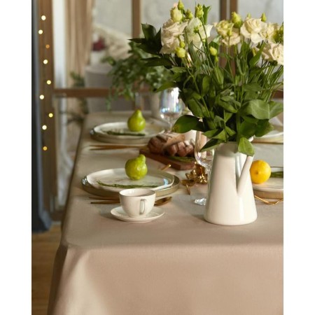 The tablecloth "Ethel" 110x165 cm, col. Coffee, 100% cotton, 163 g/m2-5