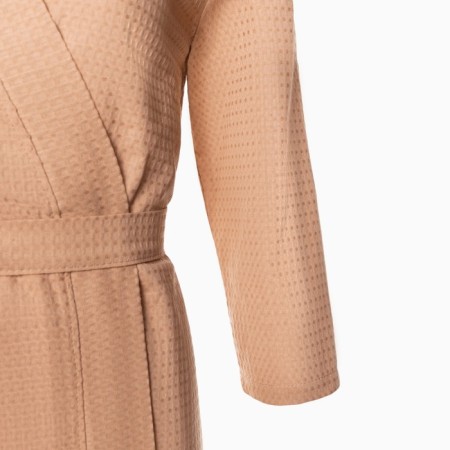 Women's waffle robe and I am 3/4 sleeve, size 50-52, beige, 100% cotton, 200g/m2-6