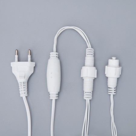 Garland "thread" 10 m, IP65, UMS, white thread, 100 led, glow blue, 220 V-5