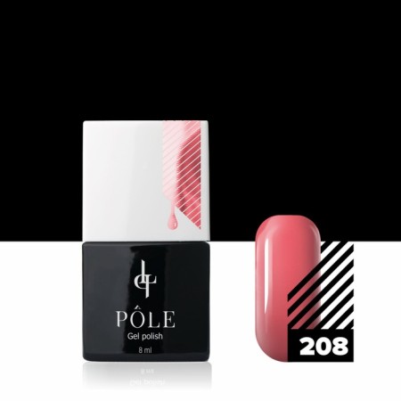 Color gel polish Pole, No. 208 Berry Frapp, 8 ml