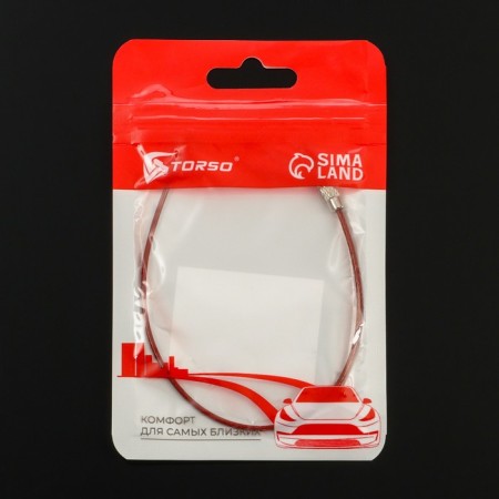 TORSO keychain, steel cable, 20 cm, red-5