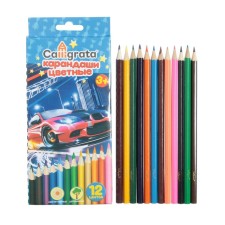 Pencils colored 12 colors, 