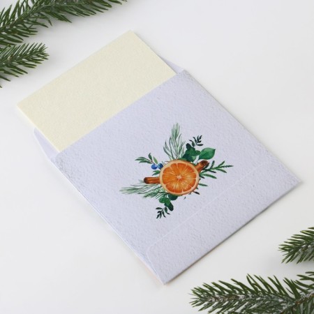 Aromasash in the envelope "heat and comfort", orange, 11 x 11 cm-4