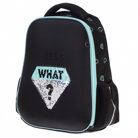 Frame backpack 38 x 29 x 16 cm, Hatber Ergonomic Light, What? Black/turquoise nrk_85001-2