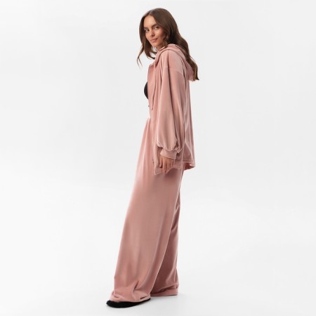 Костюм женский (рубашка с капюшоном и брюки) KAFTAN Plushy р. 44-46, розовый-4