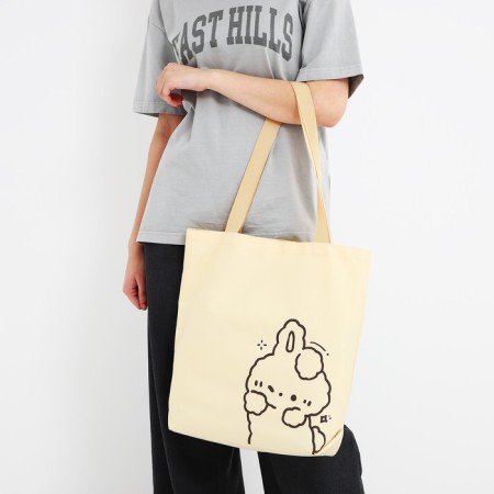 Bag Shoper Bunny, 40x12x38, beige color-7
