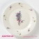 Porcelain dessert shade "lavender", d = 20.3 cm, white color