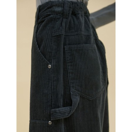 Pants for girls, height 122 cm, dark gray color-5