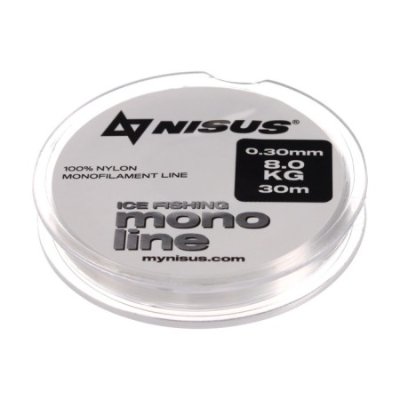 NISUS Monoline Universal Flacks, diameter 0.30 mm, test 8 kg, 30 m, transparent
