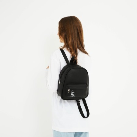 School backpack of artificial leather with Keep Distance 27x23x10 cm pocket-9