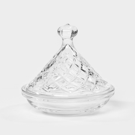 Glass vase for honey/jam, d = 12.6 cm, h = 12.6 cm